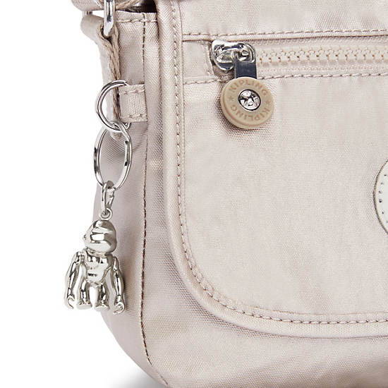 Kipling Sabian Metallic Crossbody Mini Väska Beige | SE 1867EB